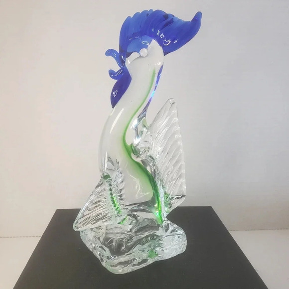 Vintage Murano Stlye Art Glass  Rooster Figurine. - Picture 3 of 7